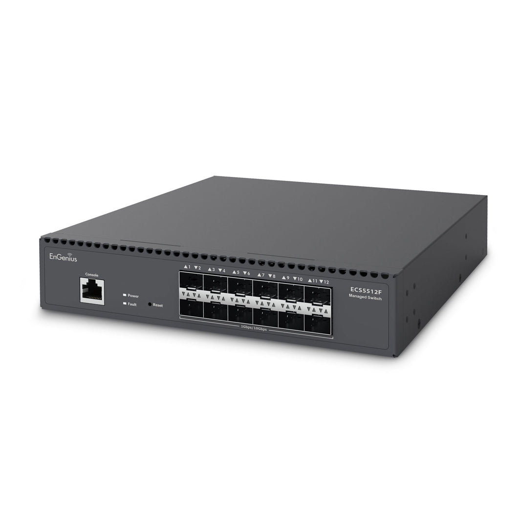 EnGenius ECS5512F Cloud Managed 12 x SFP+ Ports Switch