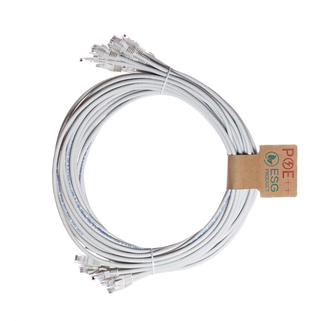 CNL 10PK 0.3M C6 Wh UTP PVC 24AWG FMB