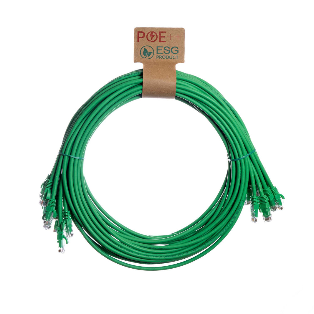 CNL 10PK 2M C6 Gn UTP Ls 24AWG SB
