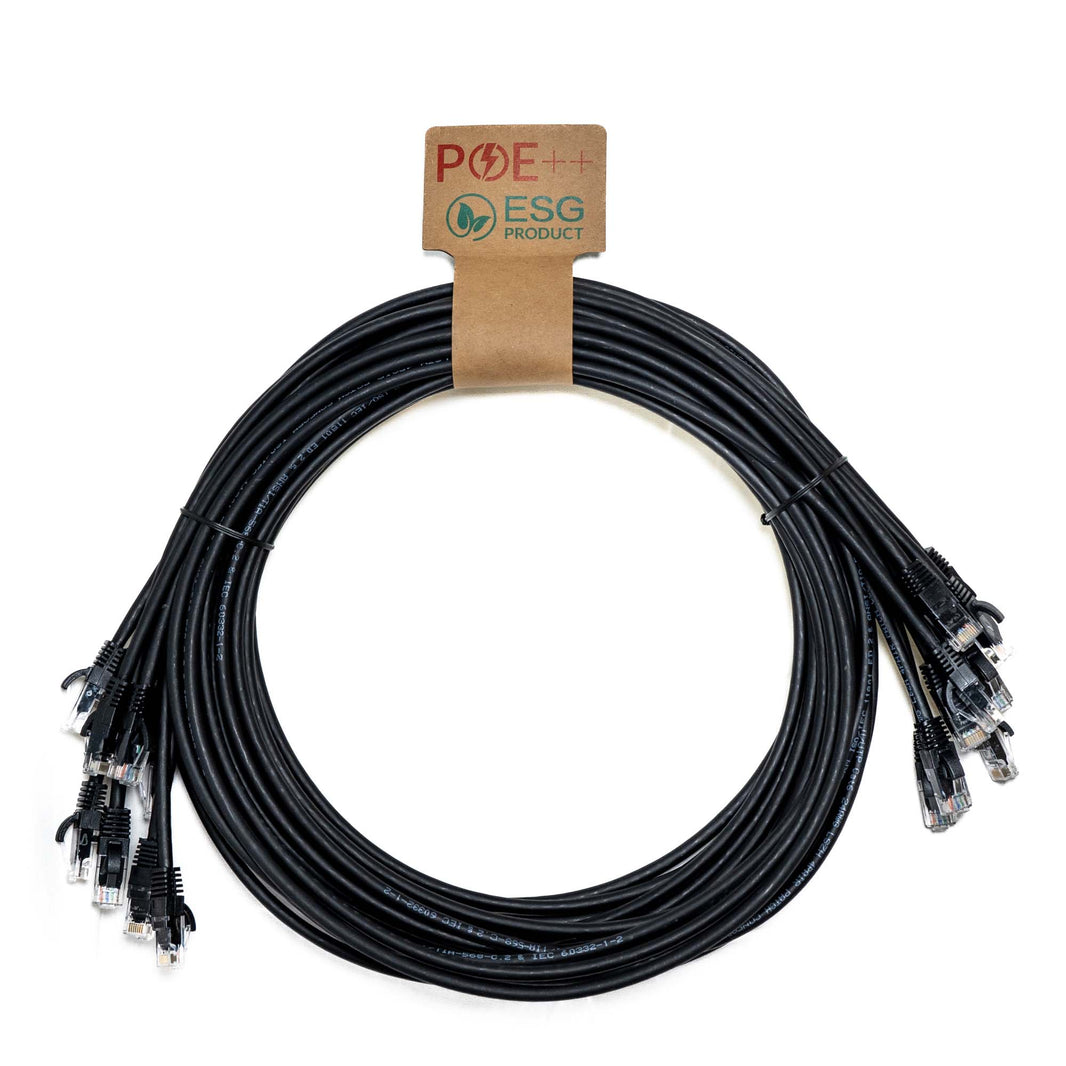 CNL 10PK 1M C6 Bk UTP Ls 24AWG SB