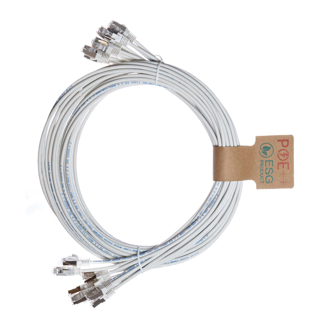 CNL 10PK 0.3M C6 Wh UTP Ls 30AWG Slim SB