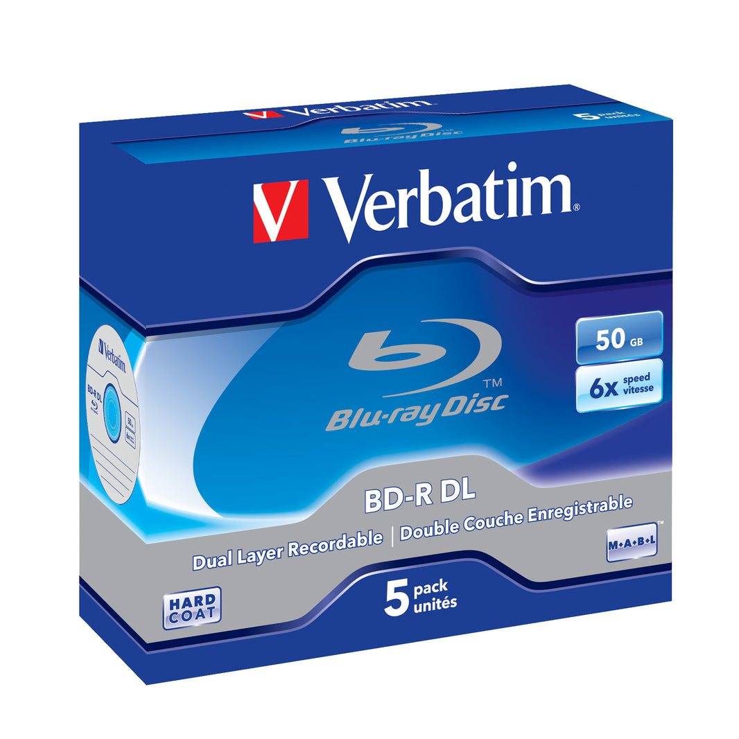 Verbatim BD-R DL 50GB 6x 5pk JC
