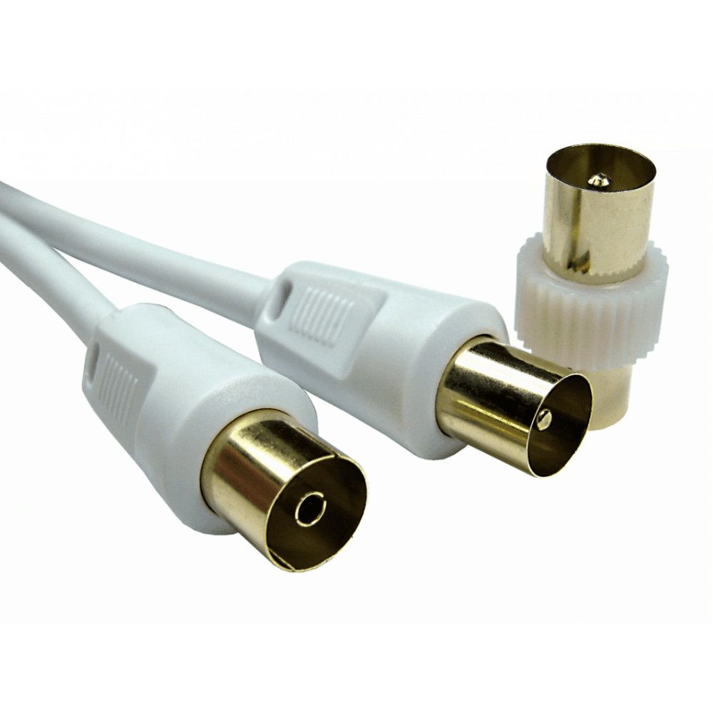 CDL 10m TV +Female Coupler - White