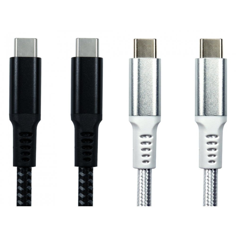 CDL 1m Black USB Type C M-M Braid