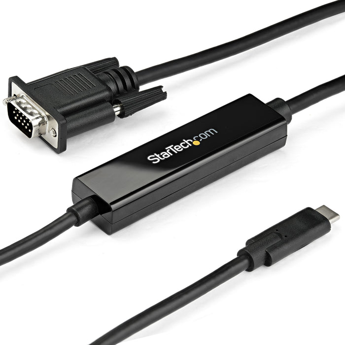 StarTech.com USB C to VGA Cable 1M Black