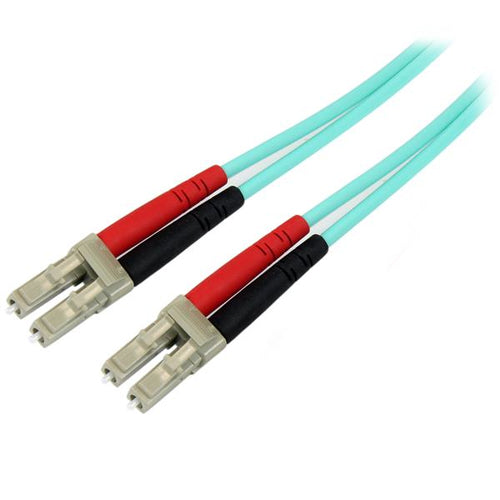 StarTech.com 1m 10Gb Aqua OM3 Multimode Duplex Fiber Optic Cable