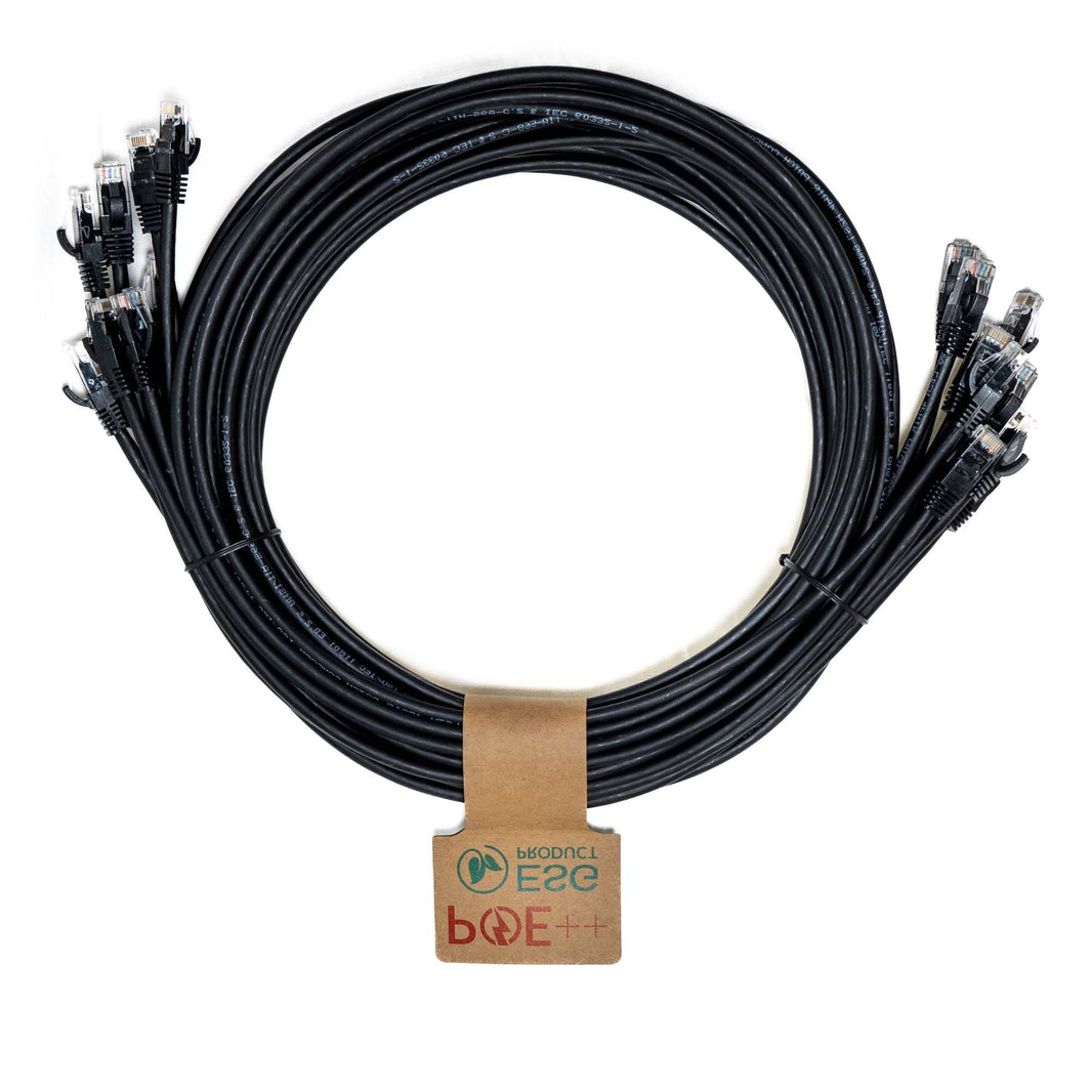 CNL 10PK 3M C6 Bk UTP Ls 24AWG SB