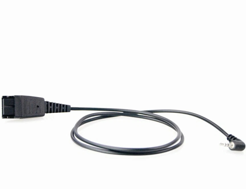 Eartec QD Bottom Cable with 2.5mm Jack Connector
