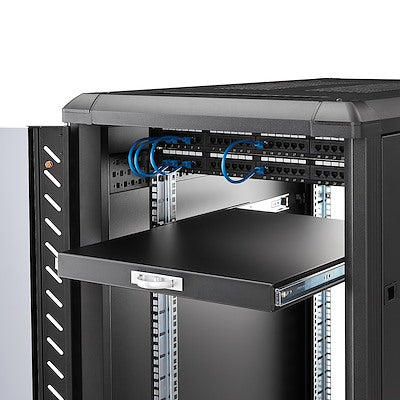 22in Black Deep Sliding Server Rack Cabinet Shelf