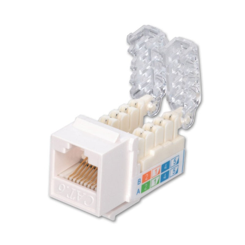 TITAN CAT6 TOOLO-LESS KEYSTONE WHITE