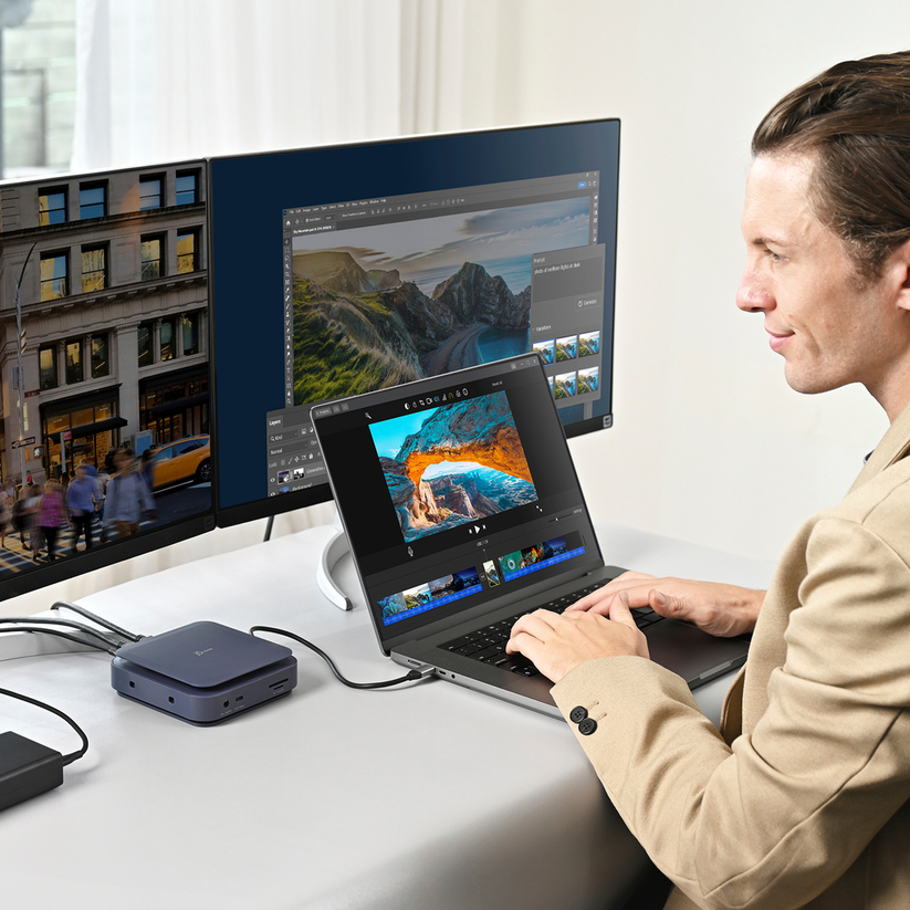 J5CREATE TYPE-C DOCK DUAL 4K HDMI