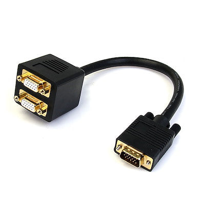 Startech 1 ft VGA to 2x VGA Video Splitter Cable M/F