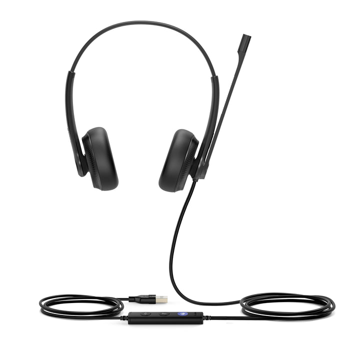 Yealink UH34 Dual USB Headset with leatherette ear cushion (Teams Edition)