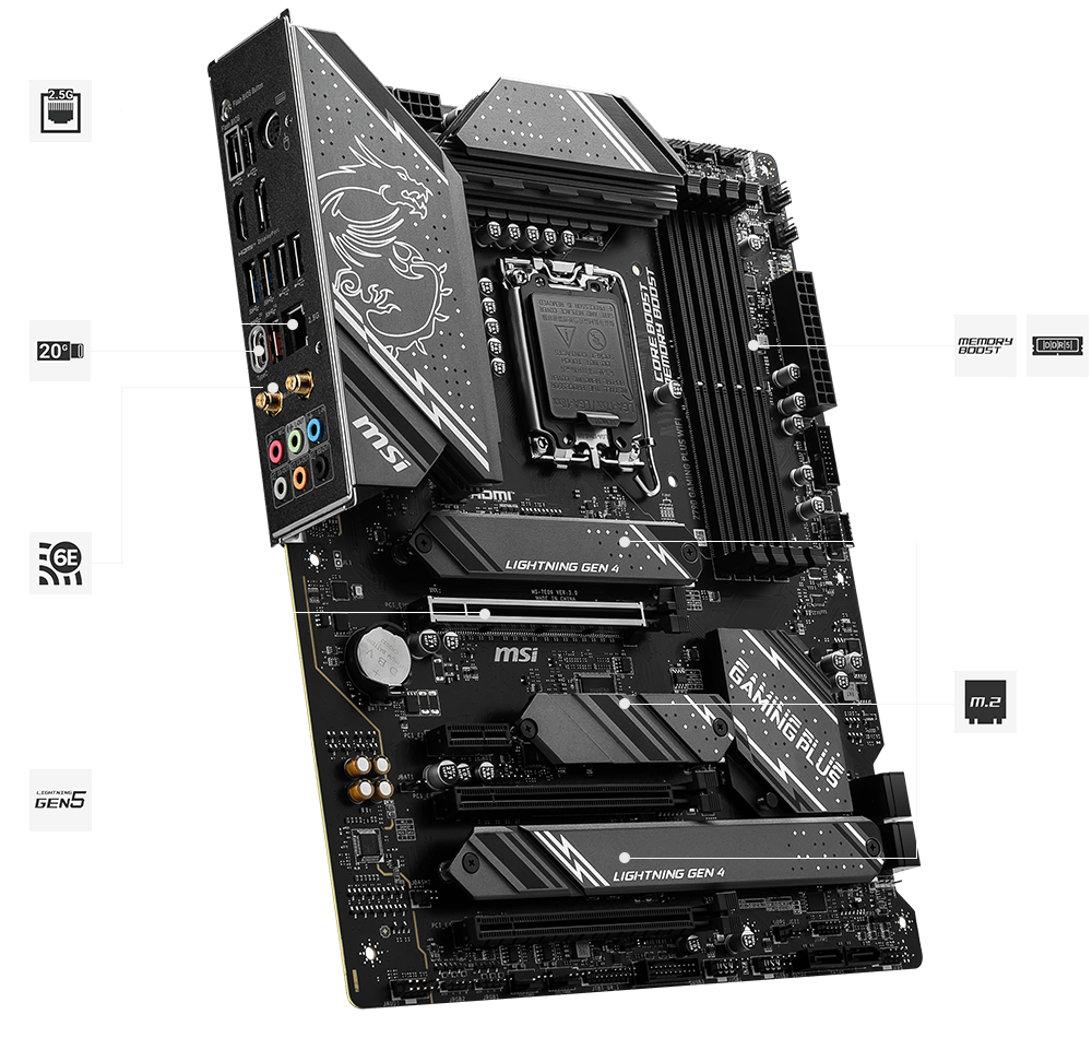 MSI 1700 Z790 GAMING PLUS WIFI