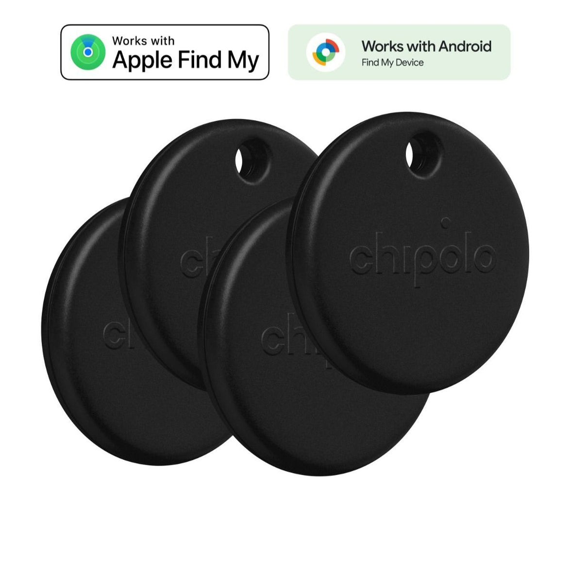 Chipolo POP 4 Pack (Black)