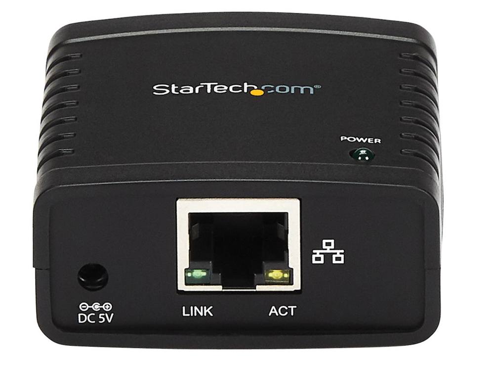 10/100Mbps Ethernet to USB 2.0 Network LPR Print Server