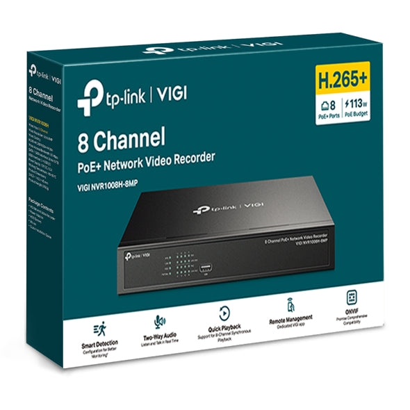 TP-Link 8 Channel POE Network Video Recorded