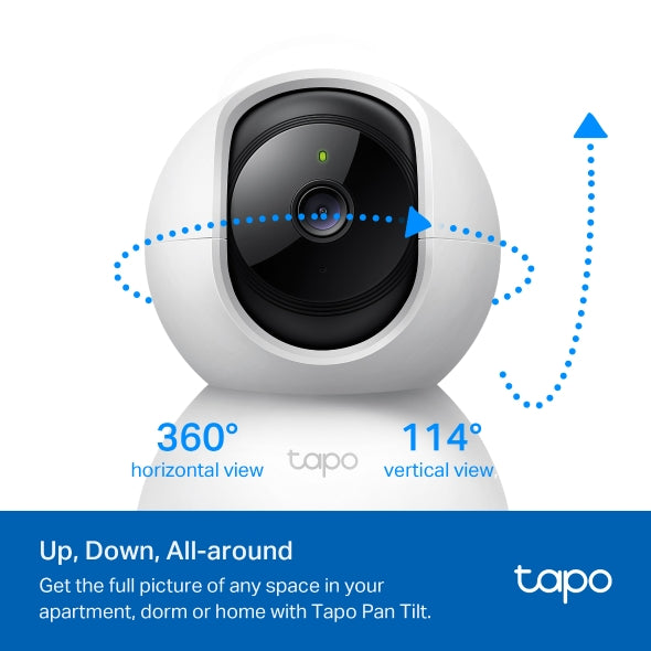 TP-Link Tapo C220 V1 - Network surveillance camera - pan tilt - colour (Day Night) - 4 MP - 2560 x 1440 - 2K - audio - wireless - Wi-Fi - 2.4GHz radio - H.264