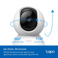 TP-Link Tapo C220 V1 - Network surveillance camera - pan tilt - colour (Day Night) - 4 MP - 2560 x 1440 - 2K - audio - wireless - Wi-Fi - 2.4GHz radio - H.264