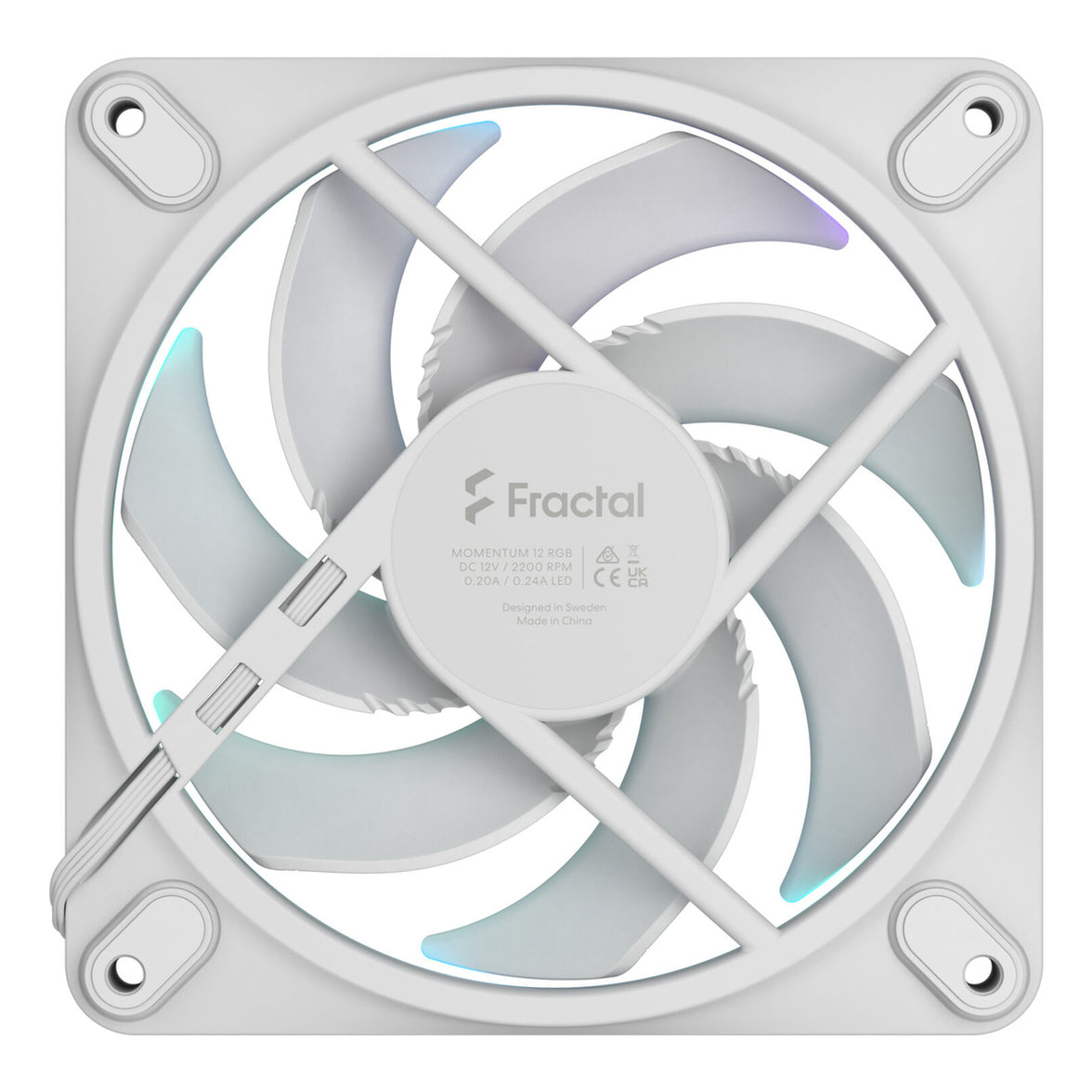 Fractal FAN Momentum 12 RGB White
