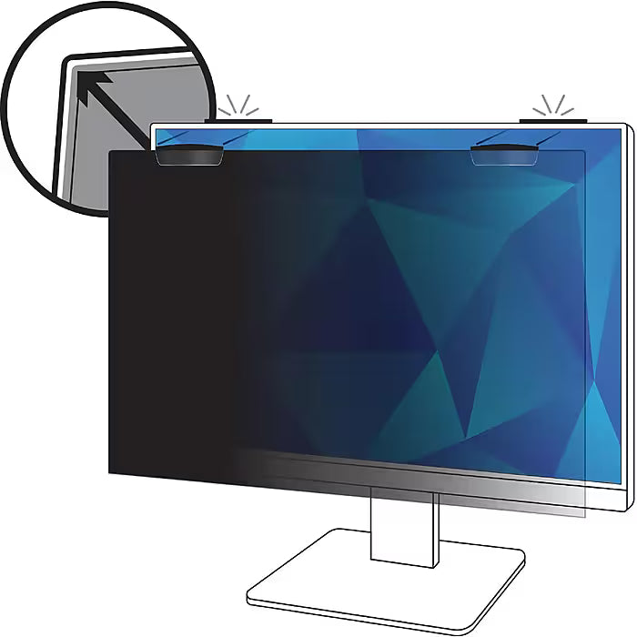 3M 3M™ Privacy Filter for 23.8in Full Screen Monitor with 3M™ COMPLY™ Magnetic Attach, 16:9, PF238W9EM