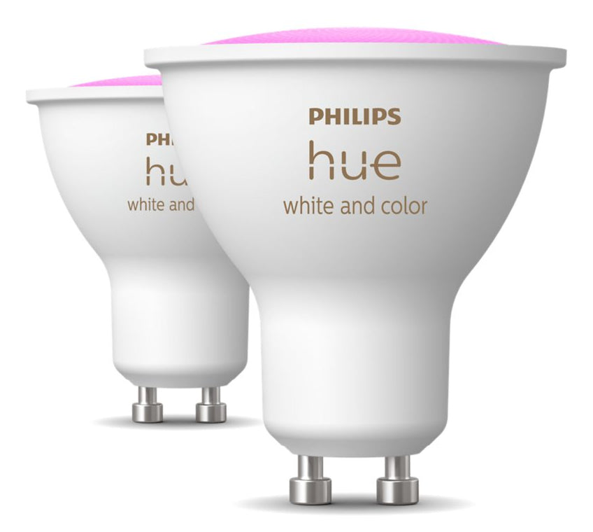 Philips Hue 4.2W GU10 Colour Smart LED 2-Pack Bulbs