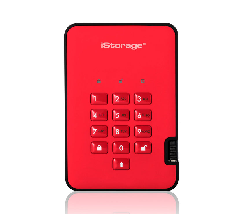 iStorage diskAshur2 SSD 16TB - Red