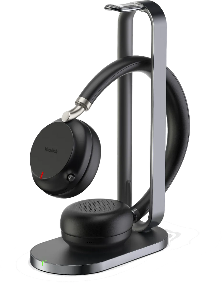 Yealink BH72 Dual Bluetooth Headset UC with Charging Stand BLACK