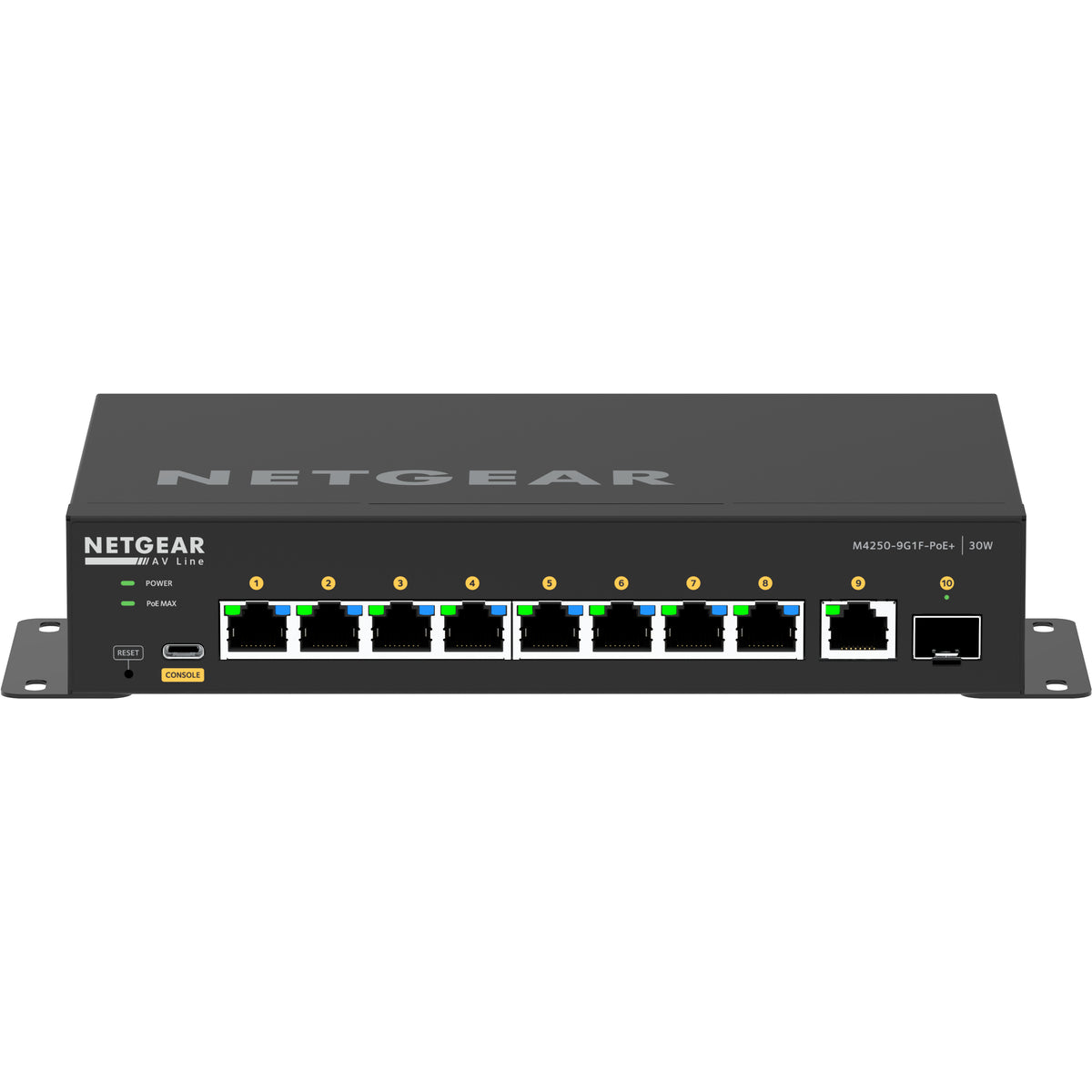 NETGEAR AV Line M4250-9G1F-PoE+ Fully Managed Desktop Switch