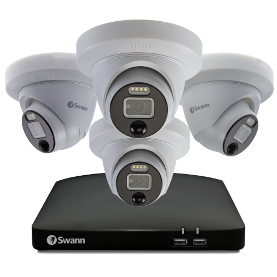 8 channel 4 dome camera 4K DVR CCTV kit