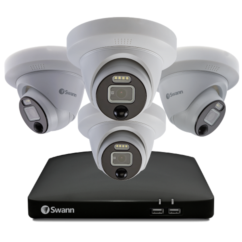 8 channel 4 dome camera 4K DVR CCTV kit