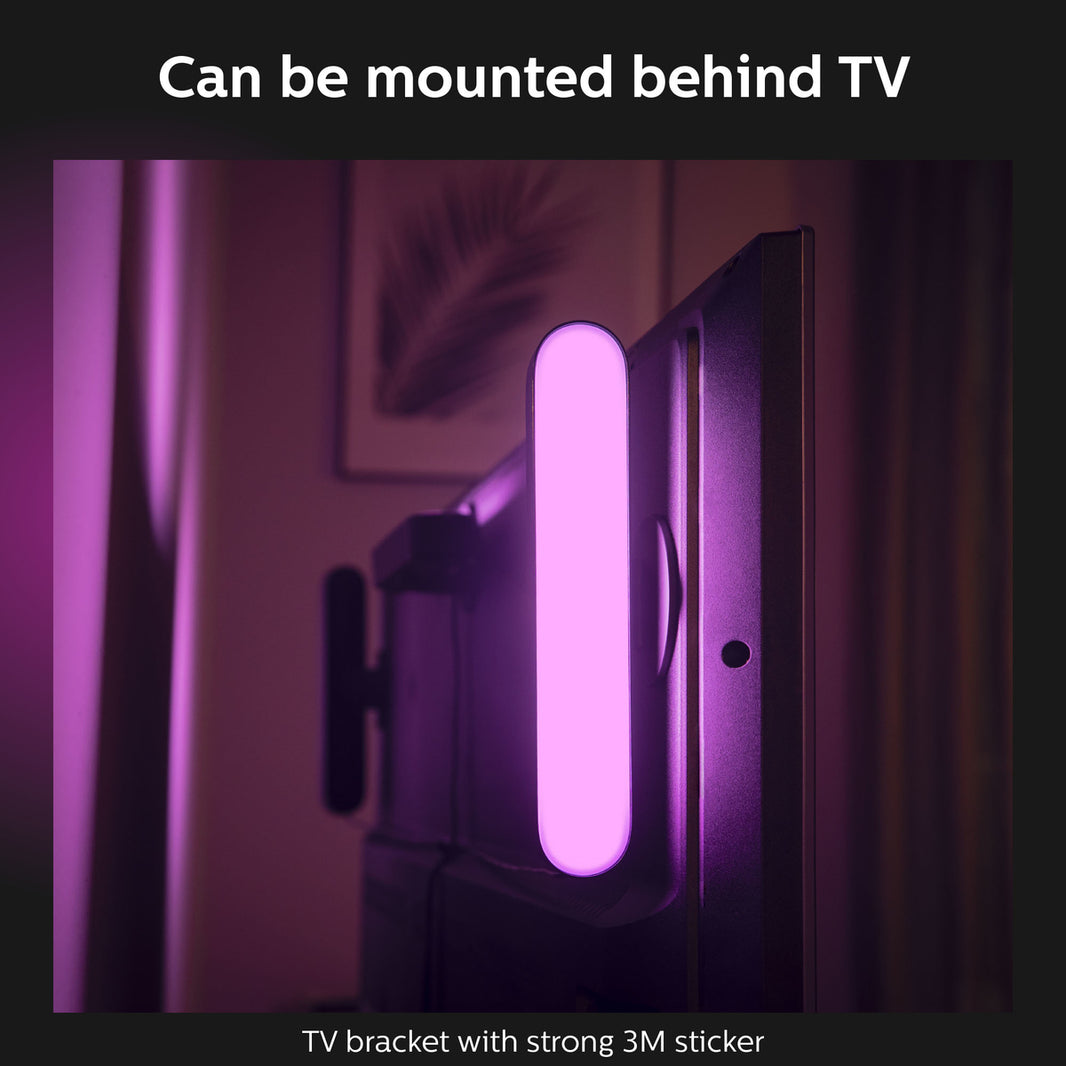 Philips Hue White And Colour Ambiance Play Light Bar Twin Pack And Bridge