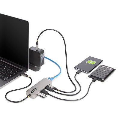 Startech 3-Port USB-C Hub 2.5GbE PD Passthrough
