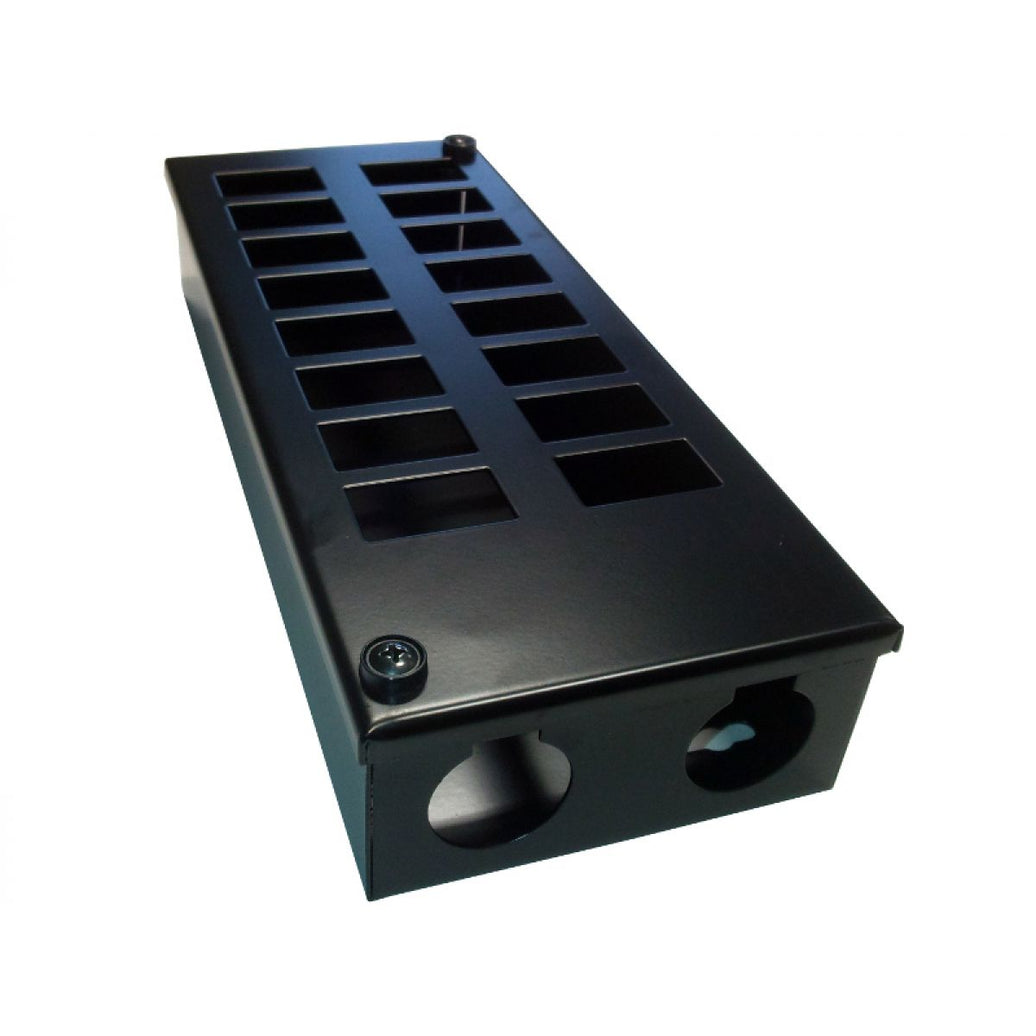 16-PORT HORZ POD BOX (32MM GLAND HOLE)