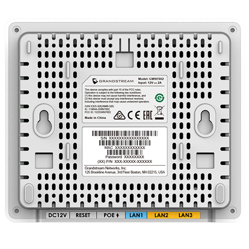 Grandstream GWN7604 Indoor AX3000 Wi-Fi 6 Access Point