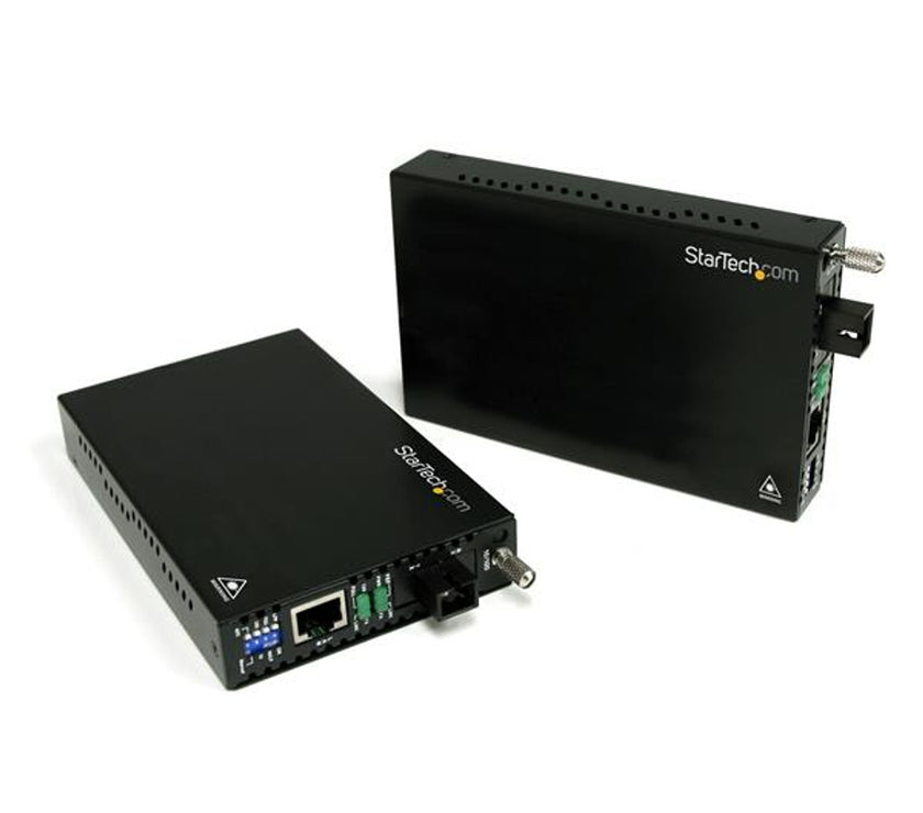 10/100 Mbps Ethernet Single Mode WDM Fiber Media Converter Kit SC 20km