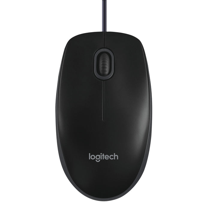 Logitech B100 Optical USB Mouse for Business, USB Type-A, Black