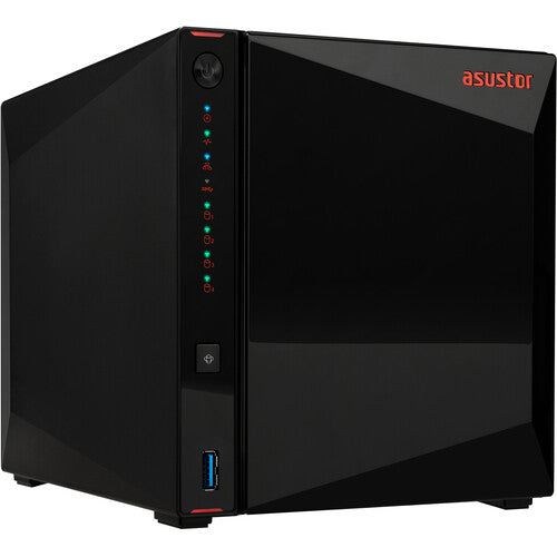 Asustor Nimbustor 4 Gen2 AS5404T 4 Bay NAS Quad-Core 2.0GHz CPU Dual 2.5GbE Ports 4GB DDR4 Four