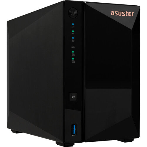 Asustor Drivestor 2 Pro Gen2 AS3302T v2 2 Bay NAS Quad-Core 1.7GHz CPU 2.5Gbe Port 2GB DDR4 (Disk