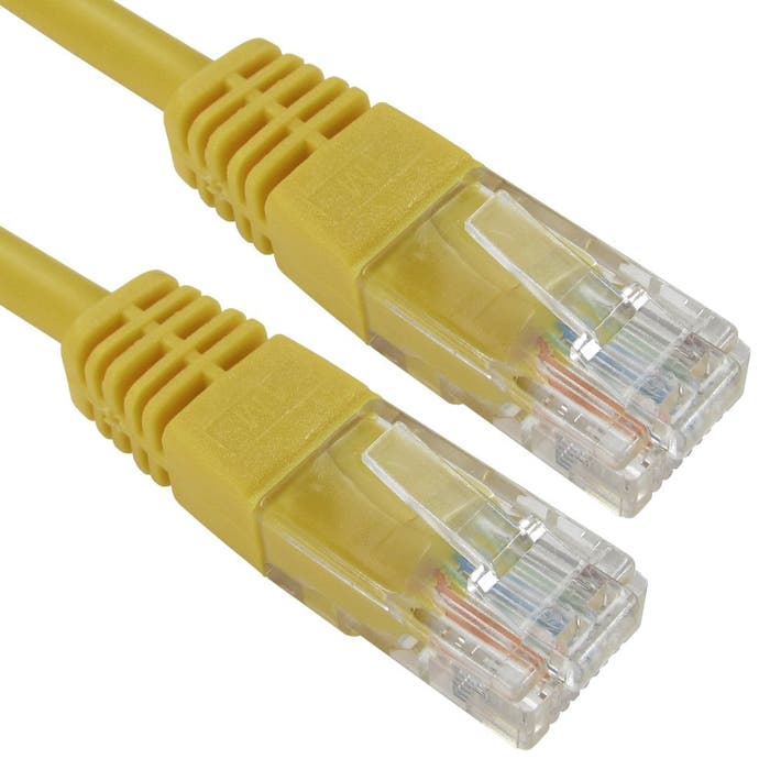 Cables Direct 6m Cat5e Patch Cable - Yellow