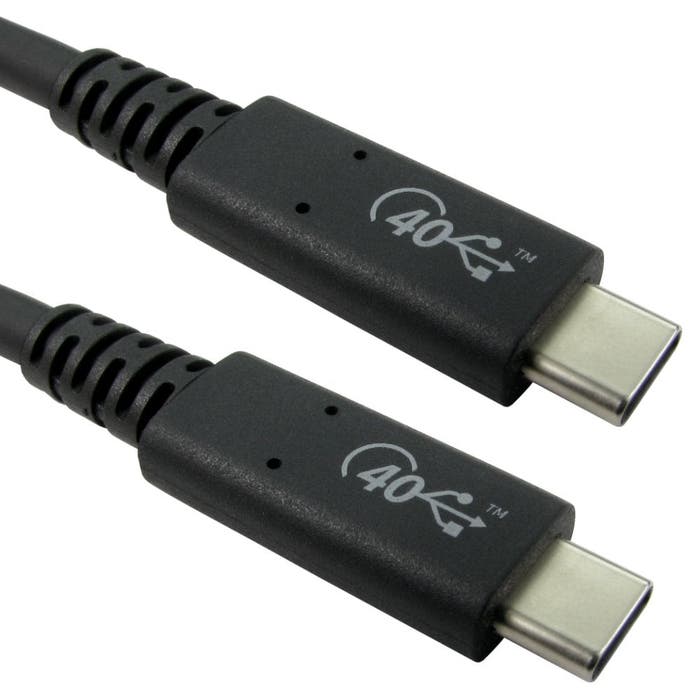Cables Direct 0.8m Certified USB 40Gbps Cable