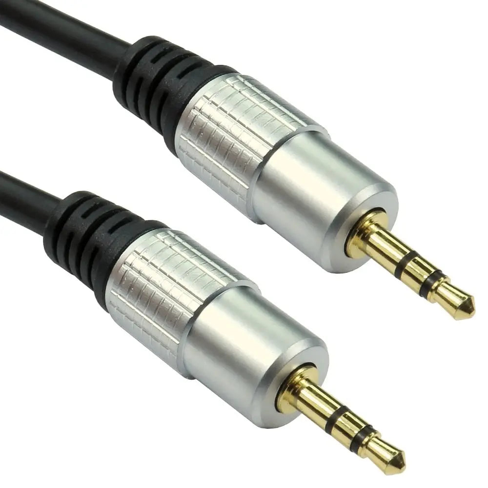 Cables Direct 15m 3.5mm Male-to-Male Stereo Cable – Gold Connectors