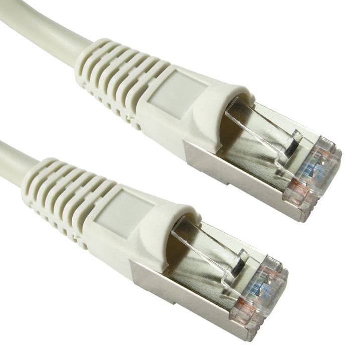 Cables Direct 1m Shielded Cat5e Patch Cable – Grey