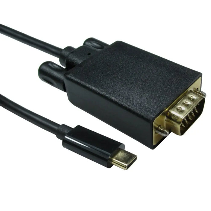 Cables Direct 1m USB-C to VGA Cable – 1080p 60Hz