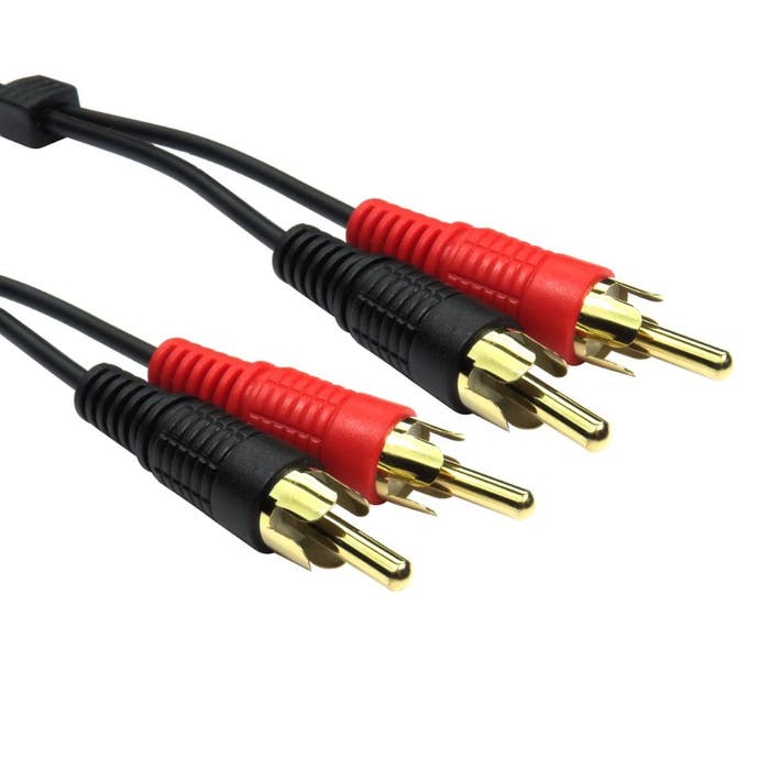 Cables Direct 15m Twin RCA Cable