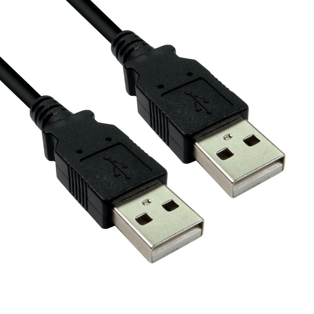 Cables Direct 3m USB 2.0 Type A (M) to Type A (M) Data Cable - Black