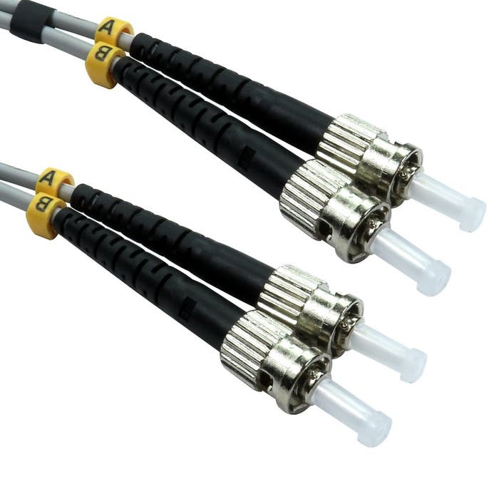 Cables Direct 4m OM1 Fibre Optic Cable ST - ST (Multi-Mode)
