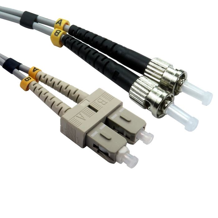 Cables Direct 15m OM1 Fibre Optic Cable ST to SC (Multi-Mode)