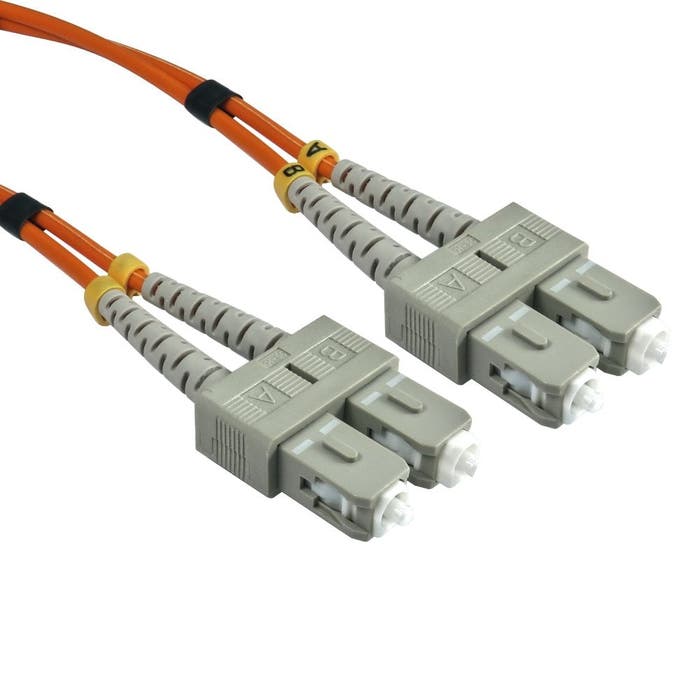 Cables Direct 15m OM2 Fibre Optic Cable SC-SC (Multi-Mode)