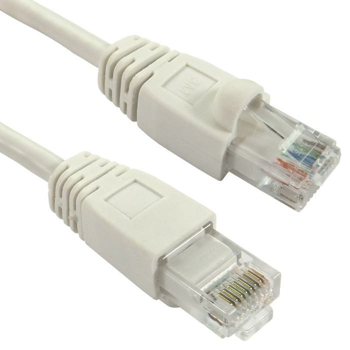 Cables Direct 2m Snagless Cat5e Network Cable – White